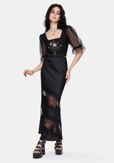 Silva Climbing Roses Embroidered Puff Sleeve Top