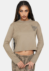 Hexborn Baba Yaga Embroidered Long Sleeve Pyjama Tee