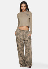 Hexborn Baba Yaga Embroidered Long Sleeve Pyjama Tee