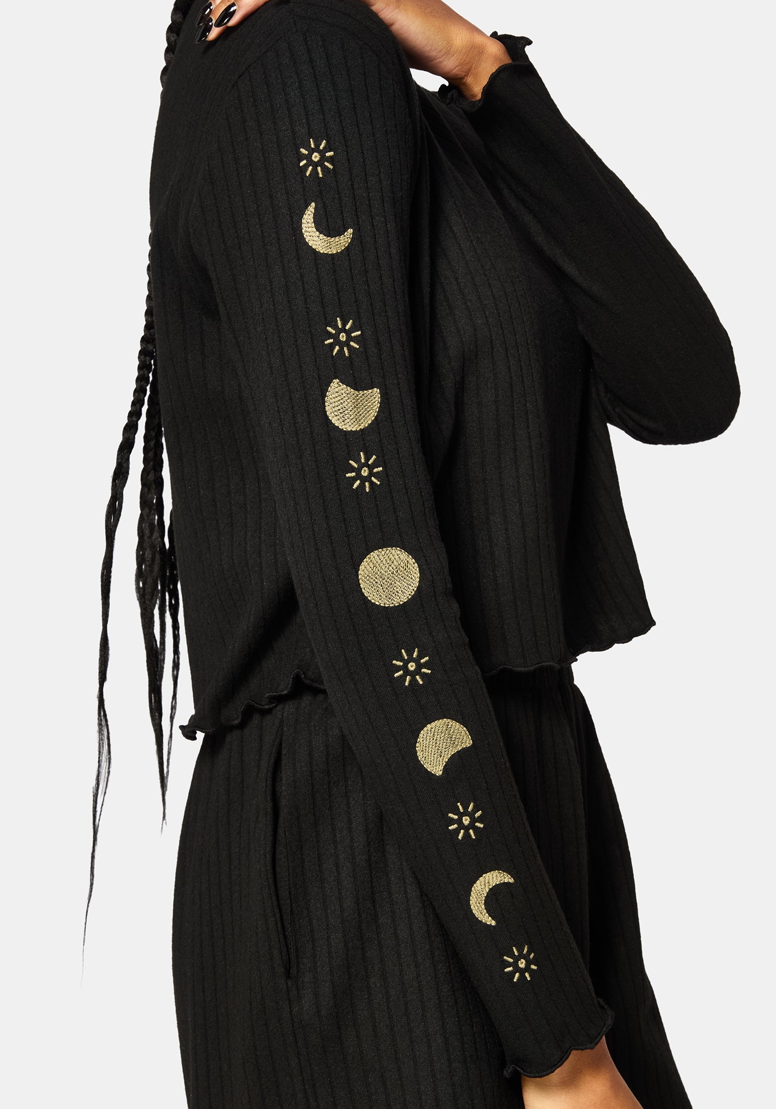 Griffinfly Embroidered Long Sleeved Pyjama Top