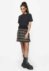 Lamia Spider Embroidered Smock Waist Cotton T-Shirt