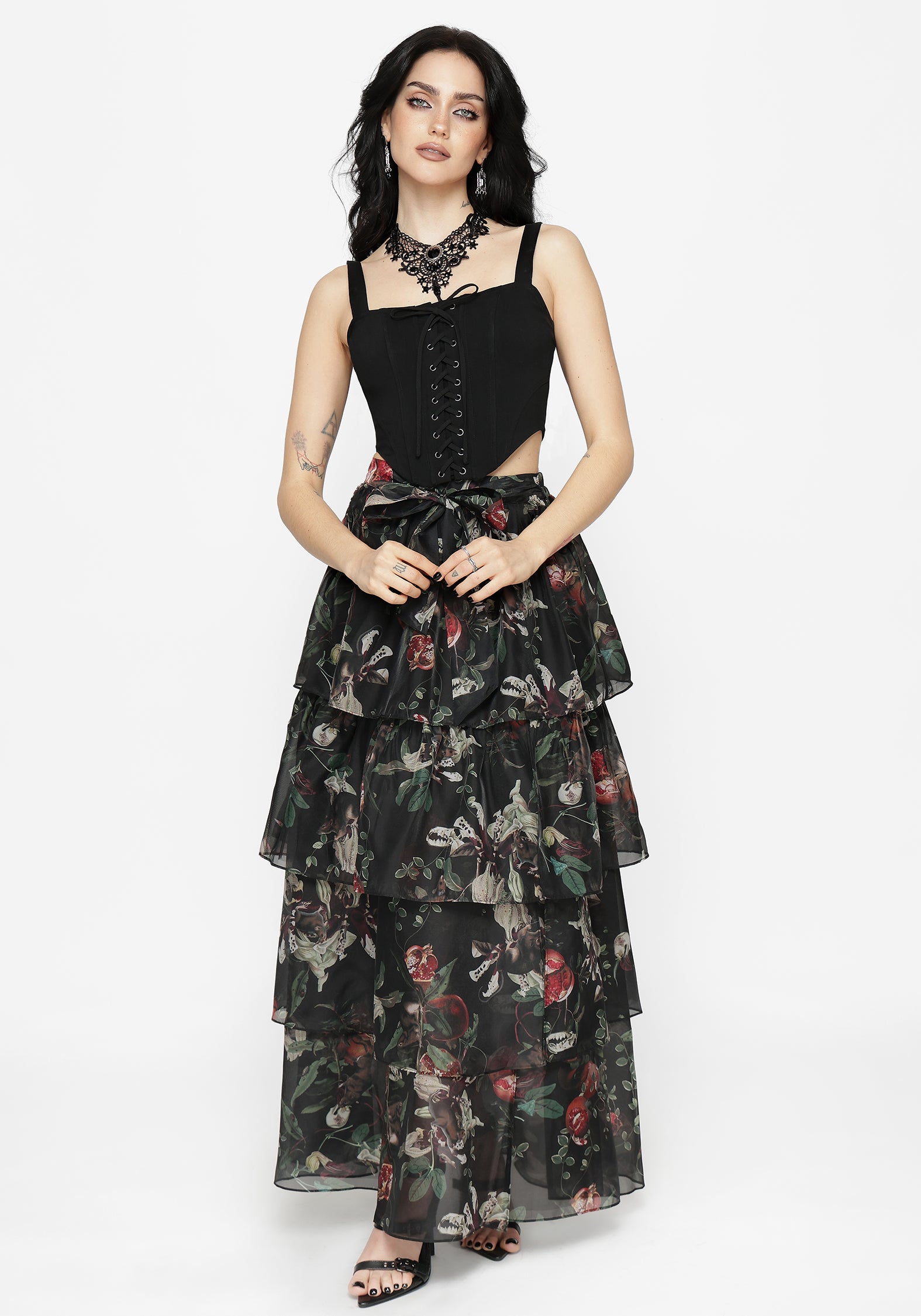 Miranda Lace Up Corset Top
