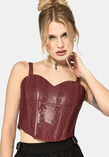 Rouvelle PU Red Corset