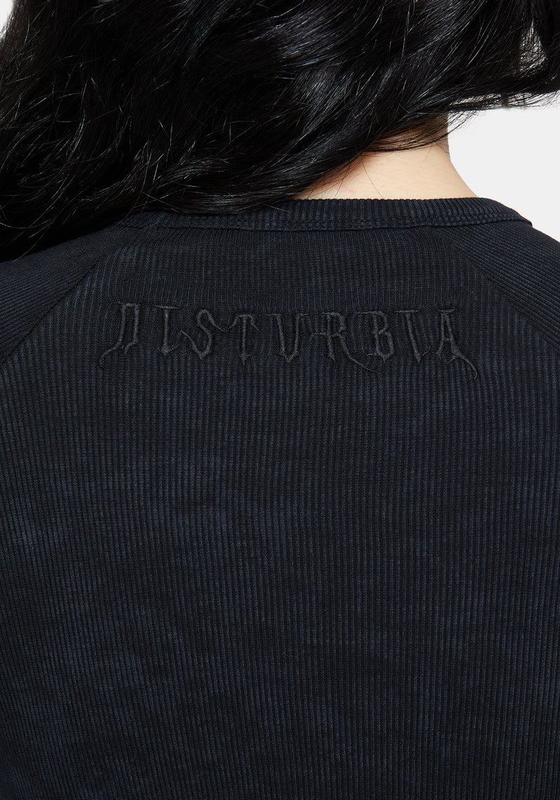 Christina Cotton Cut Out Detail Long Sleeved Top