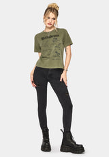 Belladonna Graphic Embroidered Regular Fit T-Shirt