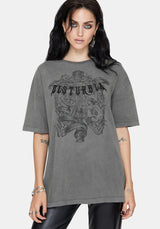 Neikea Ribcage Graphic Oversized Cotton T-Shirt