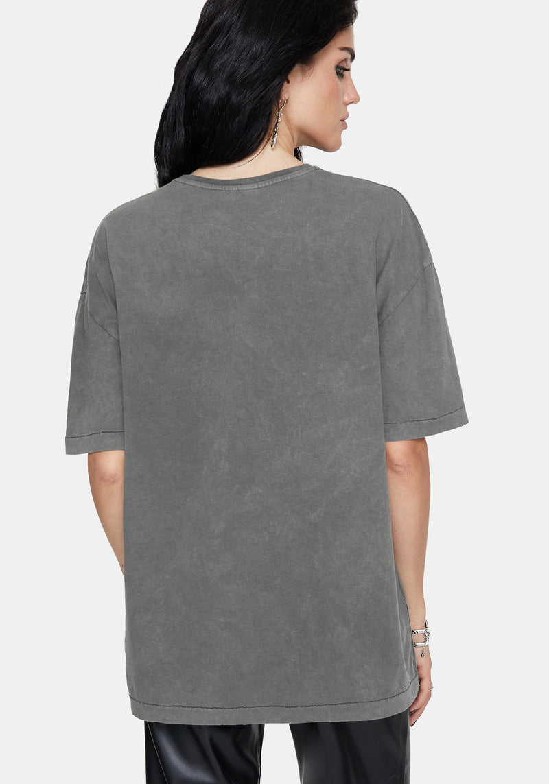 Neikea Ribcage Graphic Oversized Cotton T-Shirt