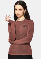 Wicked Feather Long Sleeved Fitted Tee