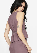 Solis Skull Embroidered Babydoll Cami