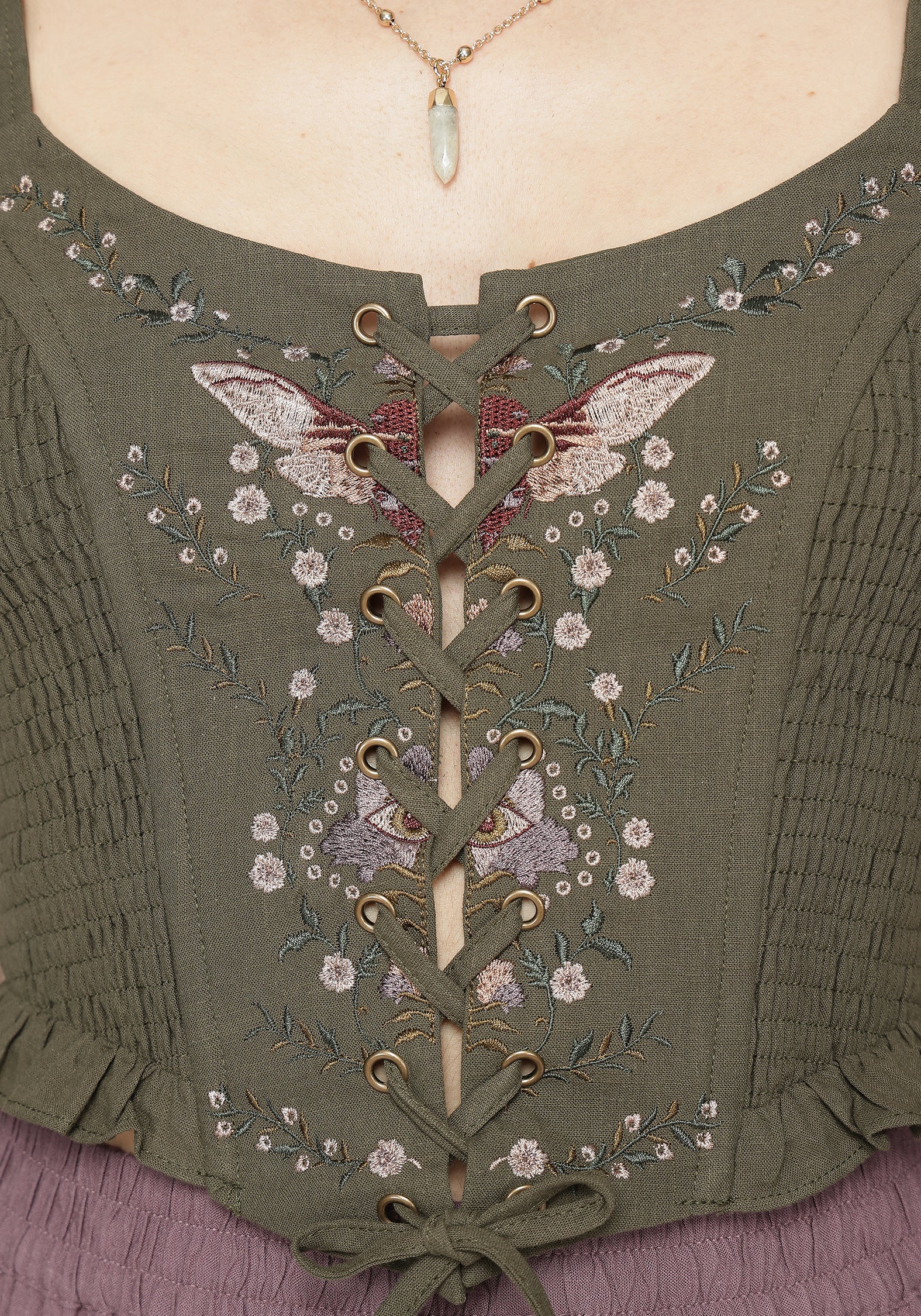 Siora Folklore Embroidered Corset Top