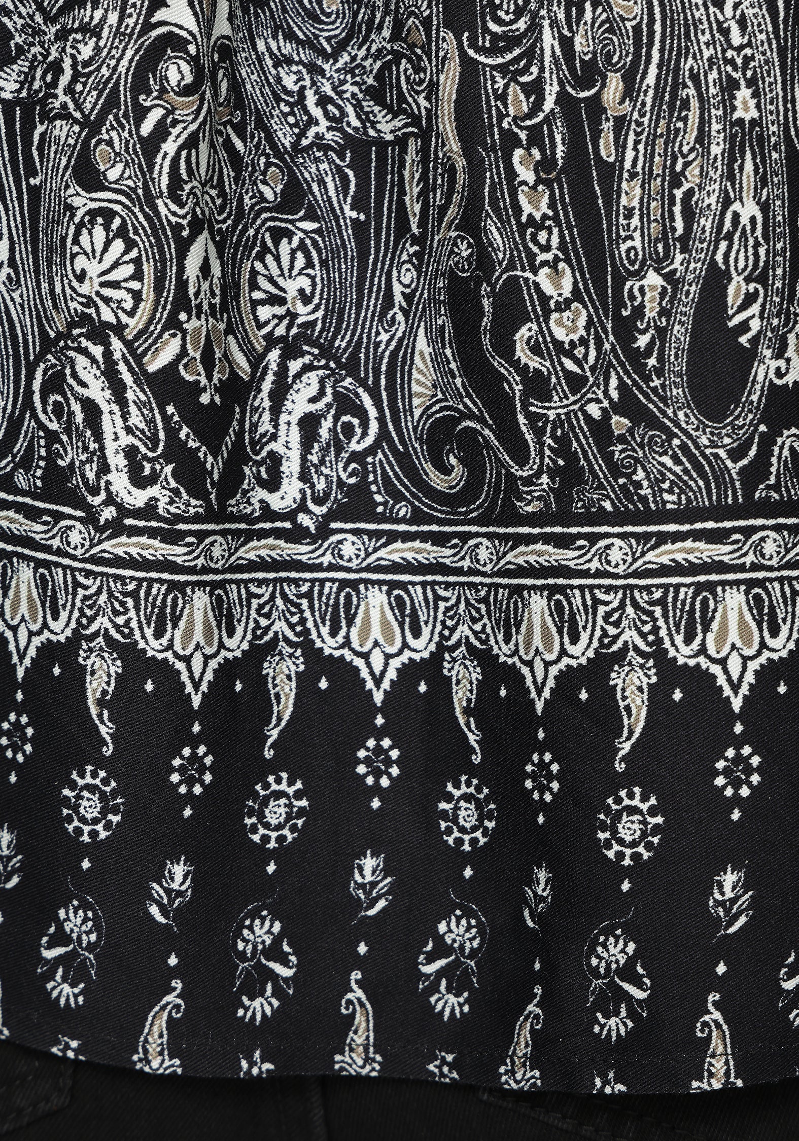 Zelira Paisley Print Open Collar Shirt