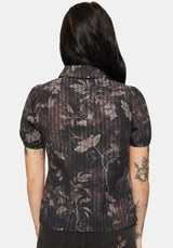 Caelis Print Puff Sleeve Blouse