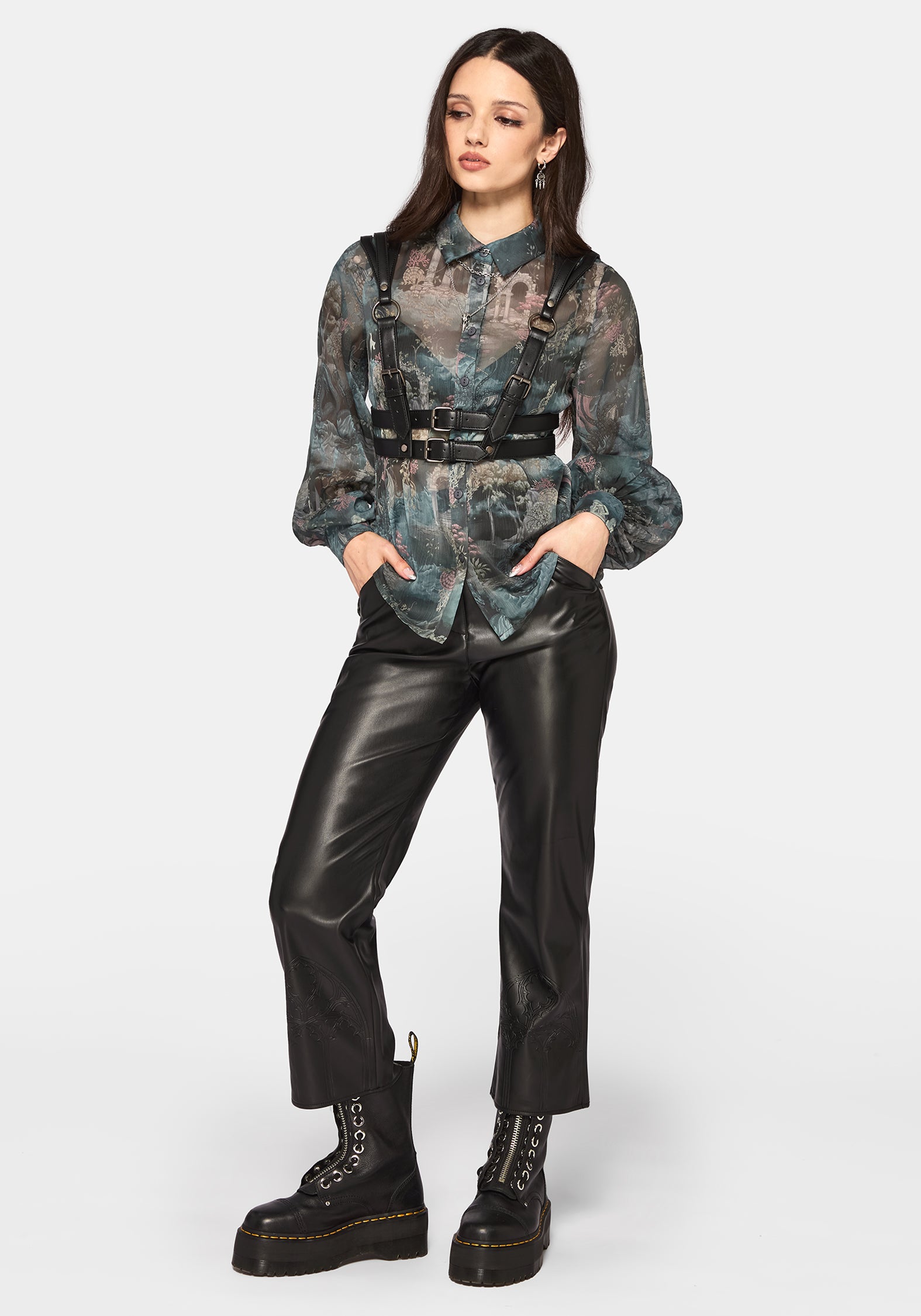 Thalassa Print Chiffon Shirt