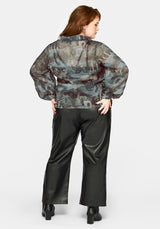 Thalassa Print Chiffon Shirt