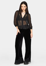 Rasque Embroidered Chiffon Shirt