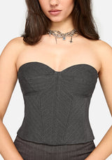 Lea Pinstripe Corset