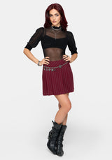 Mave Shirred Mesh Blouse UK 6