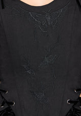 Ember Moth Embroidered Corset Top