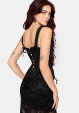 Ember Moth Embroidered Corset Top