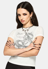 Lux Serpent Burnout Baby Tee