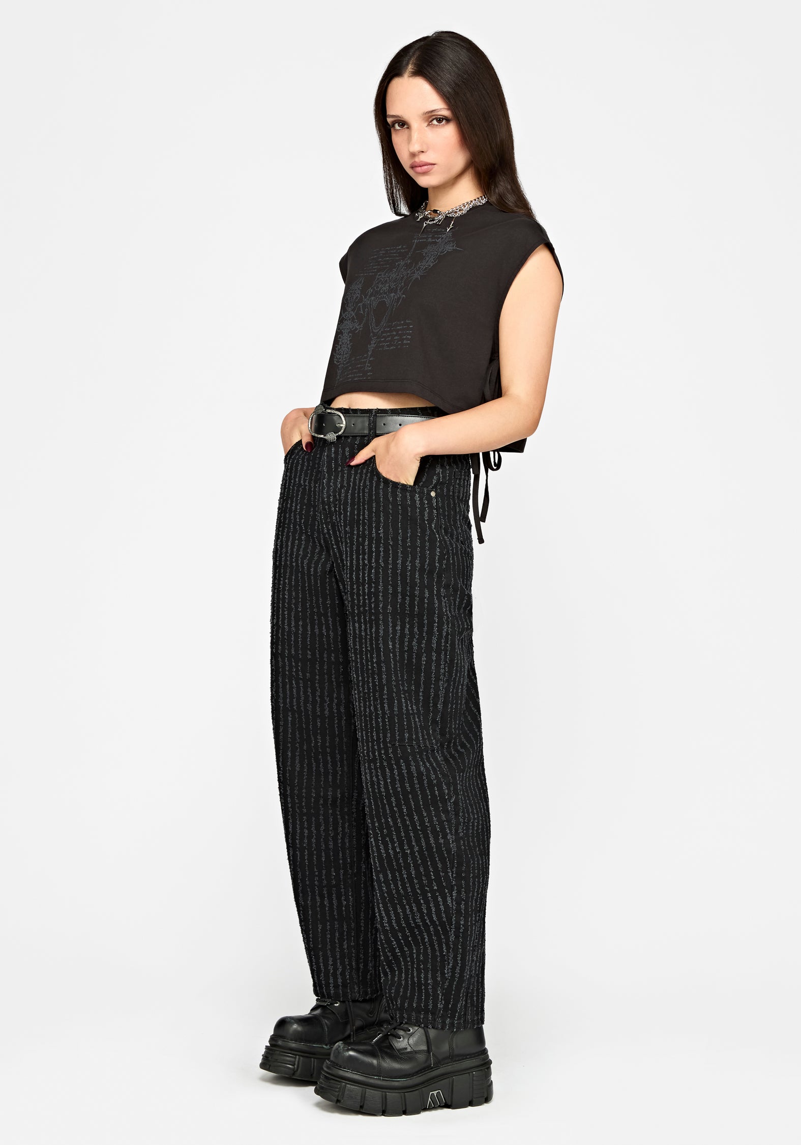 Attila Textured Barrel Leg Jean