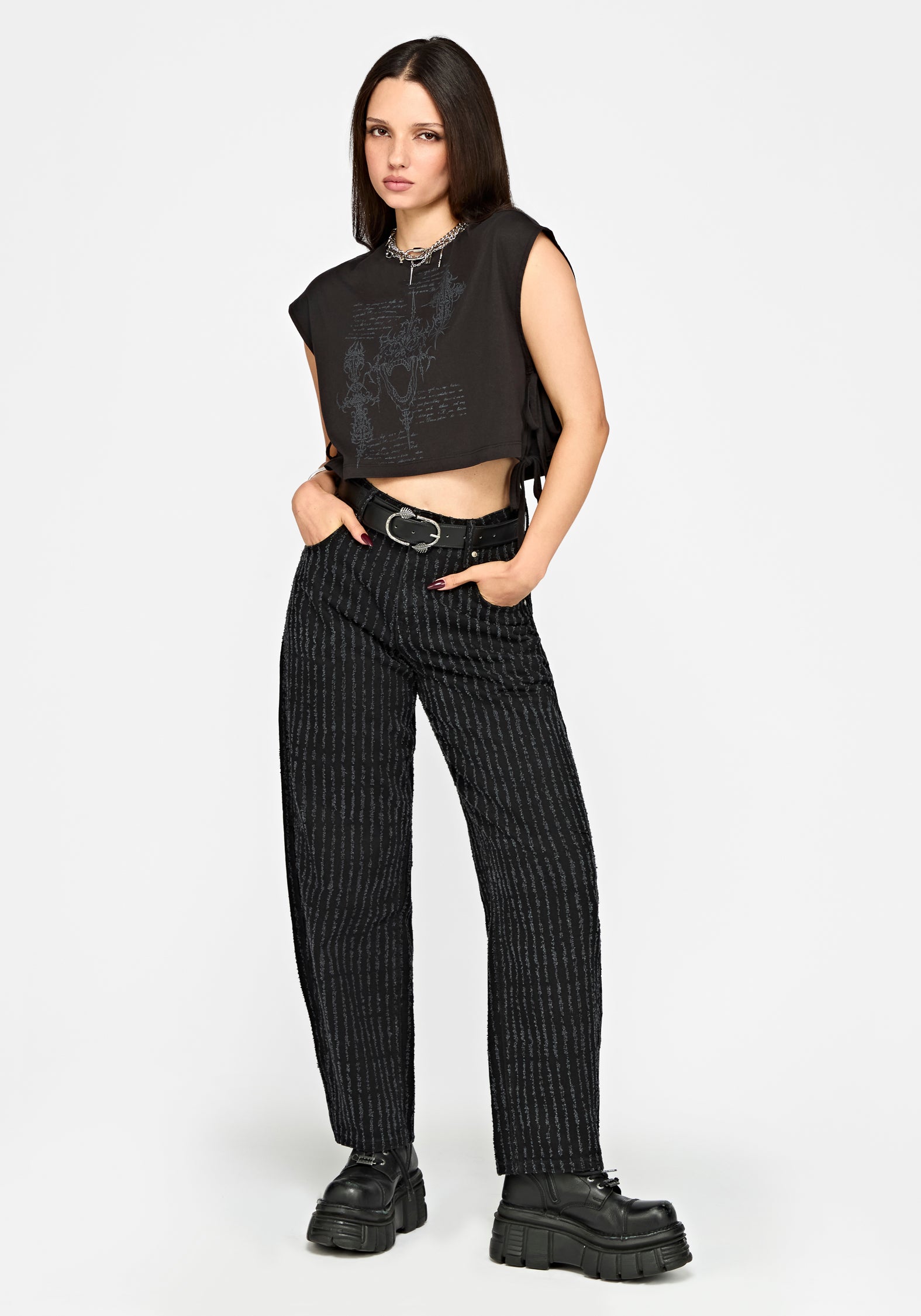 Attila Textured Barrel Leg Jean