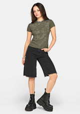 Eleni Mythology Print Ribbed Baby Tee