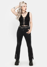 Nylah Lace Up Eyelet Corset Top UK 6