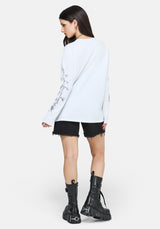 Skulla Long Sleeve Oversized T-Shirt