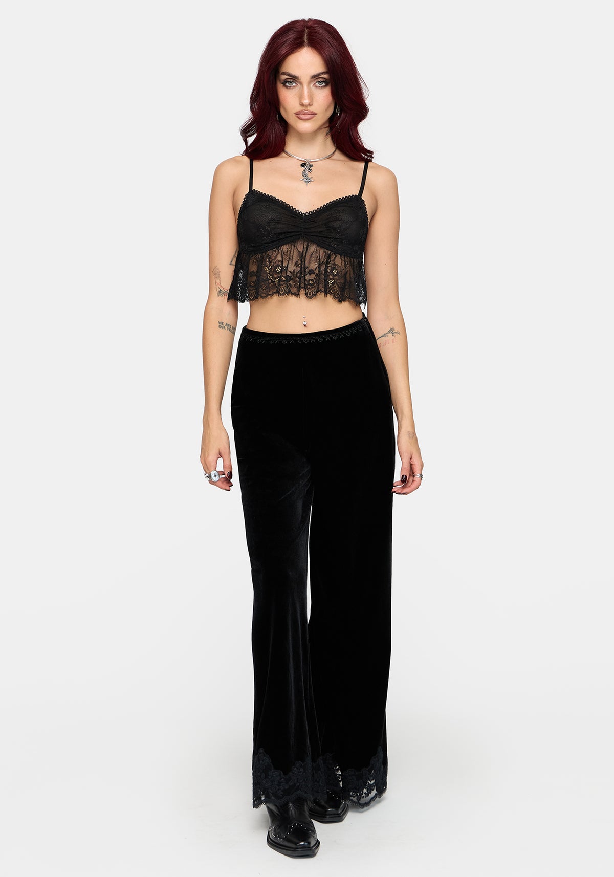 Senna Lace Babydoll Cami Top