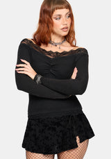 Sydney Ribbed Off The Shoulder Top