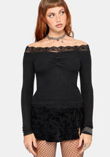 Sydney Ribbed Off The Shoulder Top