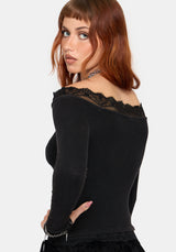 Sydney Ribbed Off The Shoulder Top