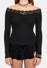 Sydney Ribbed Off The Shoulder Top