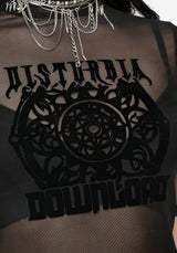 Disturbia X Download Flocked Mesh Top