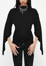 Leela Cape Ruched Top