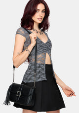 Meghan Lace Cap Sleeve Top