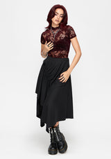 Delilah Corded Flock Bodysuit