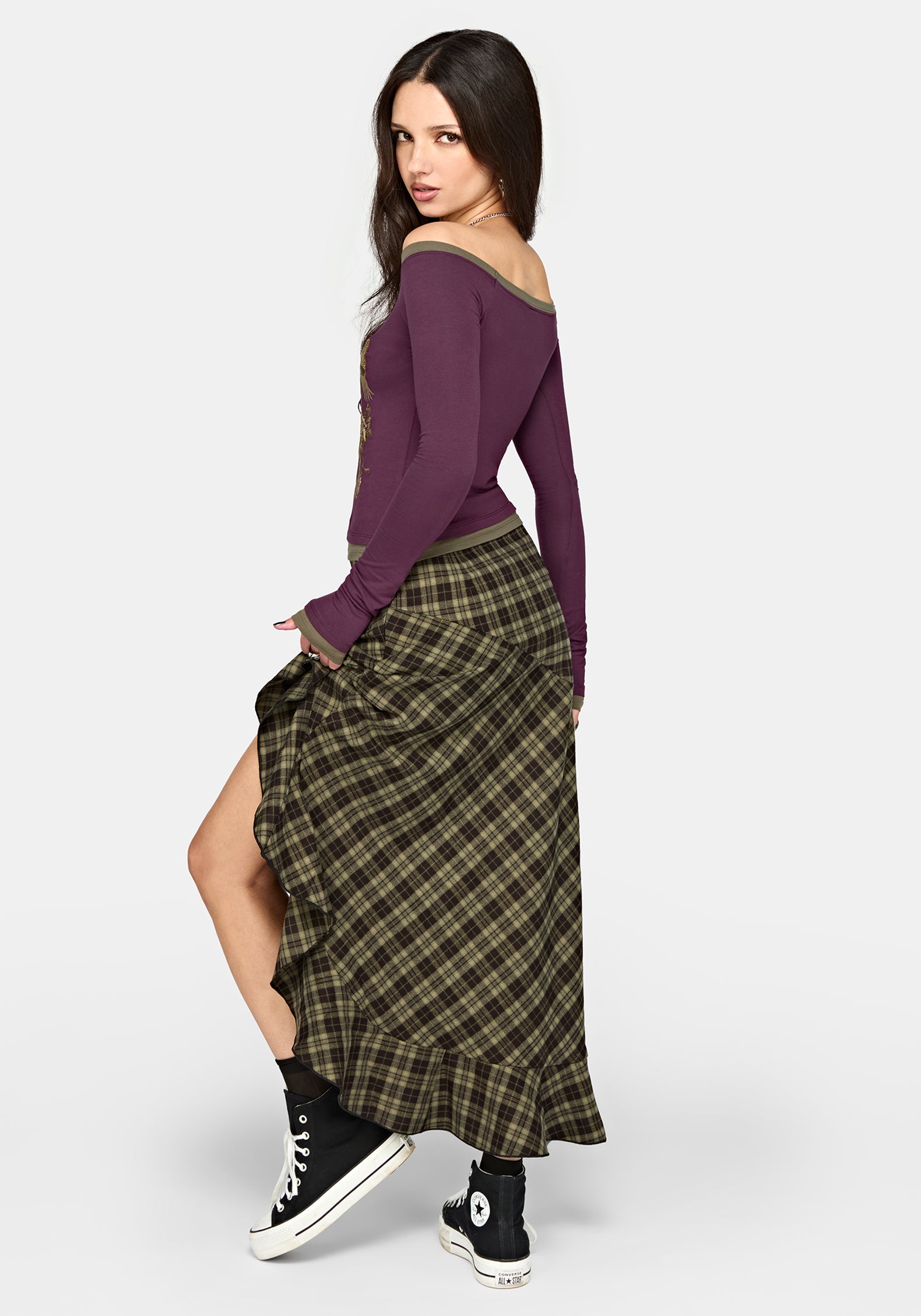 Solara Phoenix Embroidered Off Shoulder Top