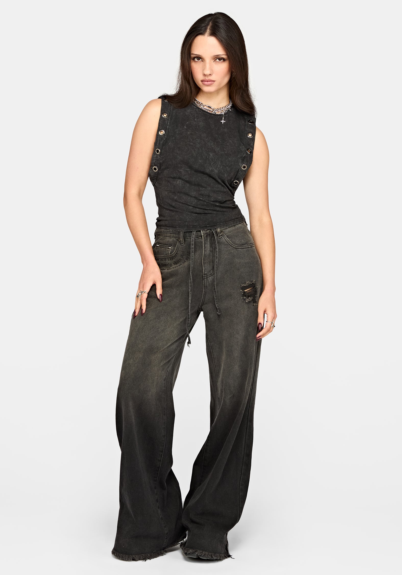 Vale Eyelet Tank Top