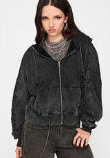 Noctis Applique Embroidered Zip Up Hoodie