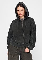 Noctis Applique Embroidered Zip Up Hoodie