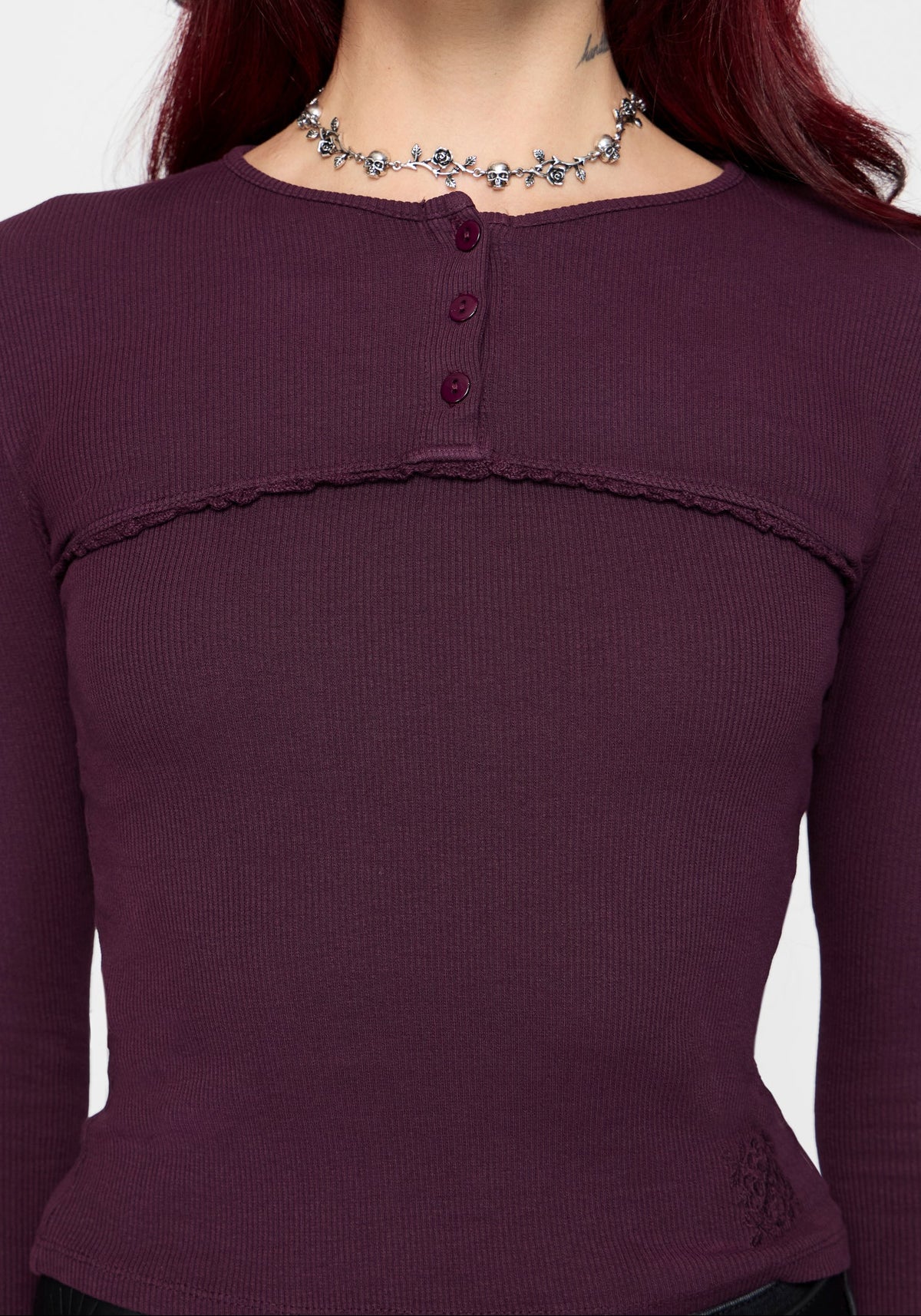 Serena Long Sleeve Waffle Top