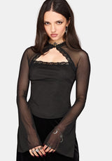 Noa Long Sleeve Cut Out Top
