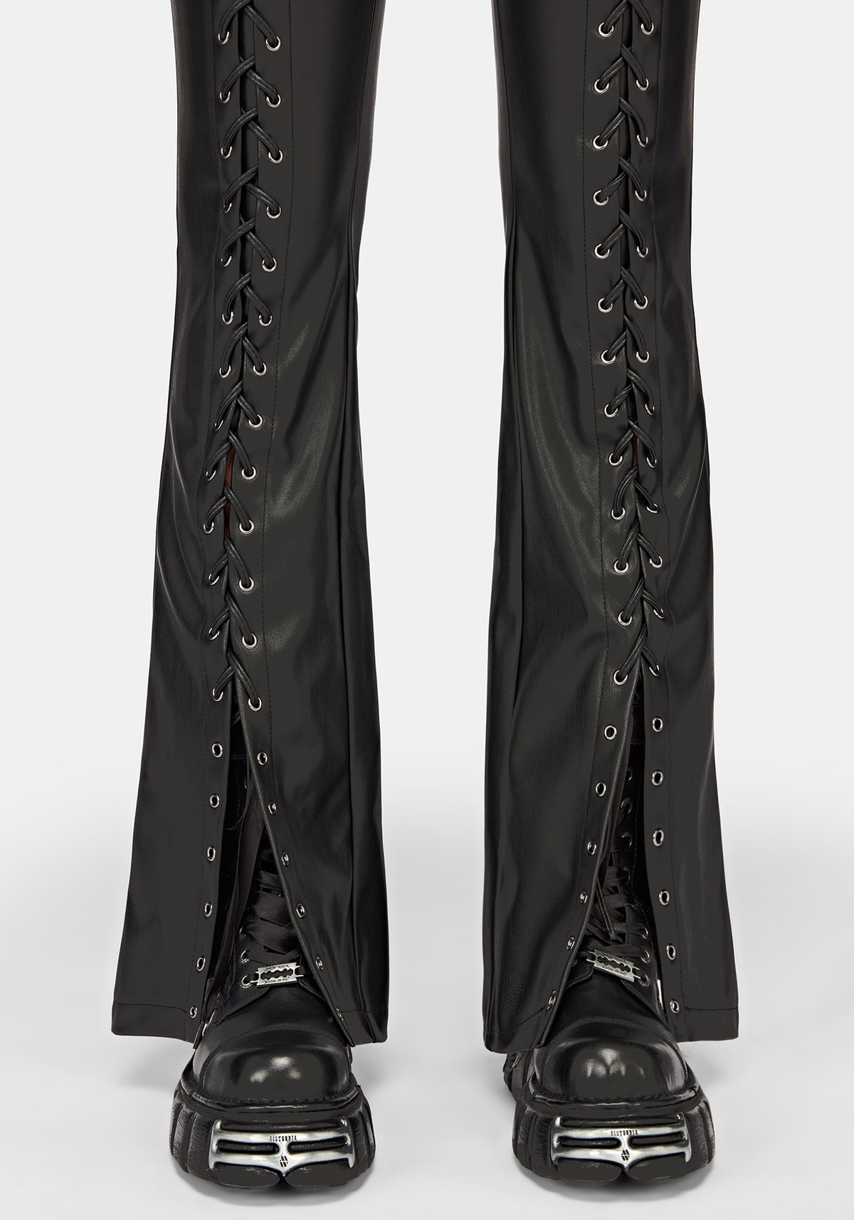 Monica PU Lace Up Trouser
