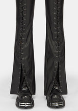 Monica PU Lace Up Trouser