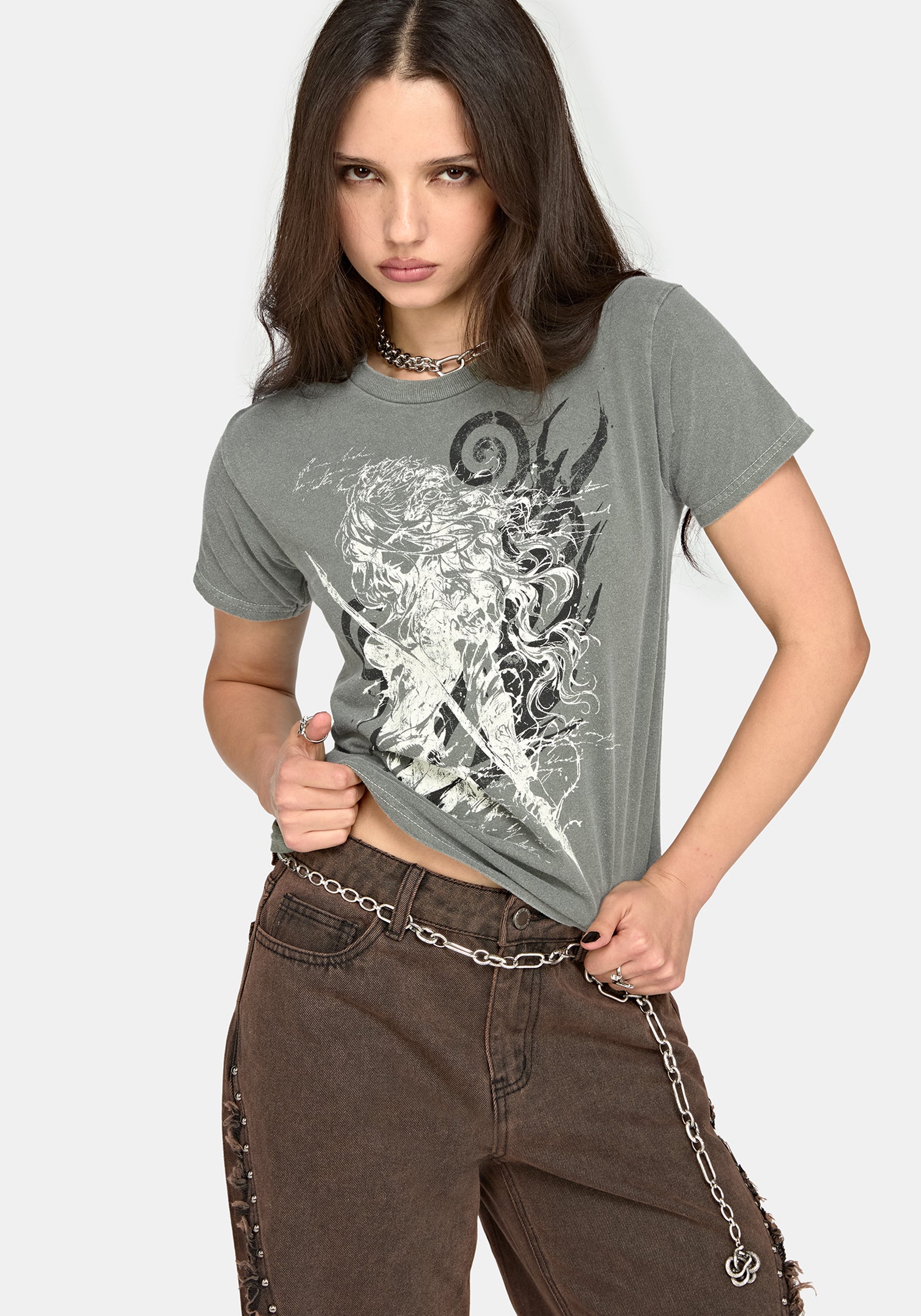 Scáthach Anime Fitted Tee