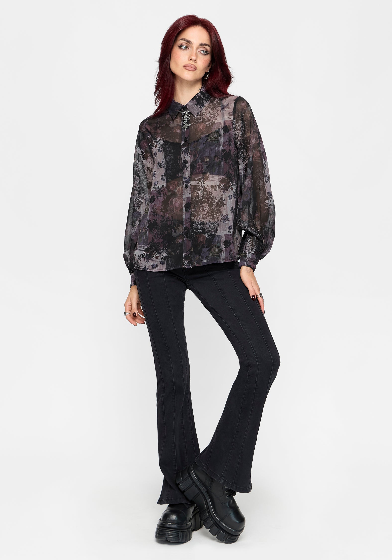 Iskra Printed Chiffon Shirt