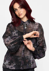Iskra Printed Chiffon Shirt