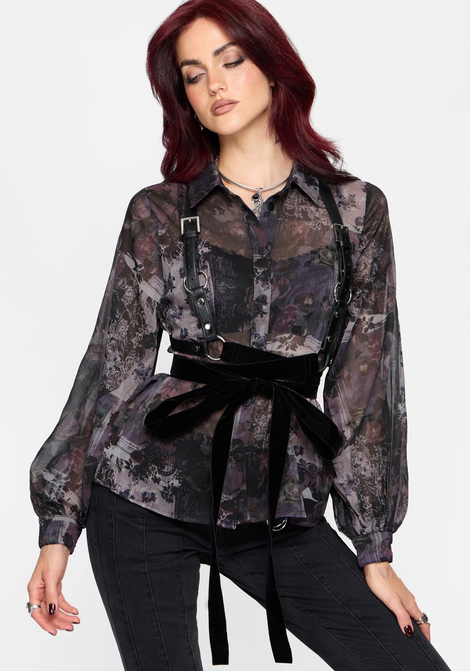 Iskra Printed Chiffon Shirt